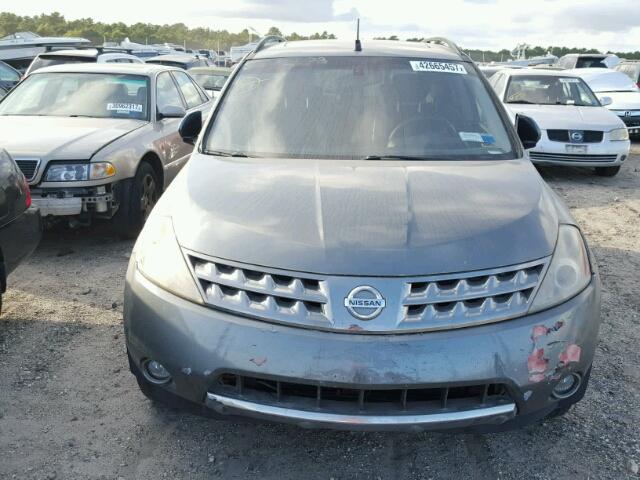 JN8AZ08W26W508600 - 2006 NISSAN MURANO GRAY photo 9