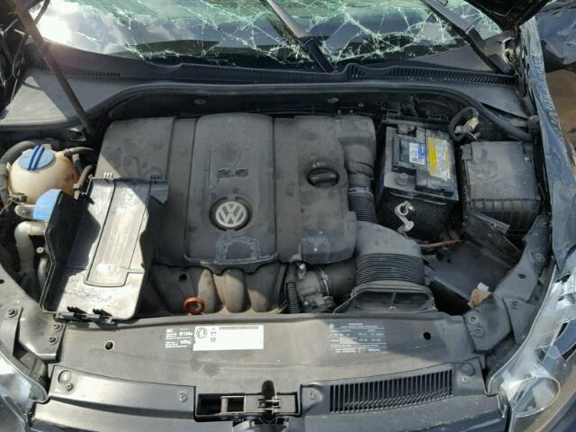 WVWAA7AJ3AW284918 - 2010 VOLKSWAGEN GOLF BLACK photo 7