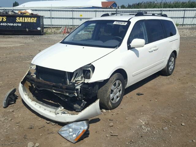 KNDMB233X76188272 - 2007 KIA SEDONA EX WHITE photo 2