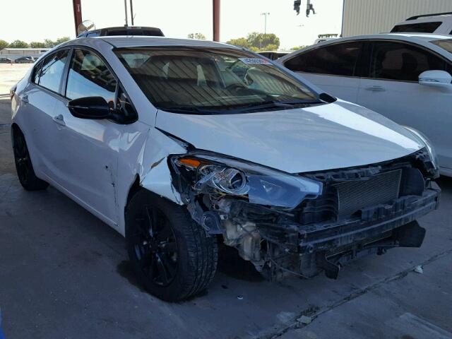 KNAFX4A66E5141047 - 2014 KIA FORTE LX WHITE photo 1