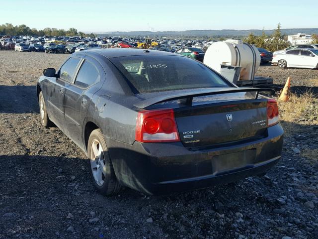 2B3LK33V59H554273 - 2009 DODGE CHARGER BLACK photo 3