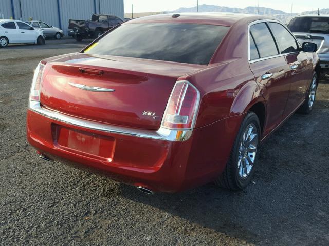 2C3CA6CT1BH537756 - 2011 CHRYSLER 300C MAROON photo 4