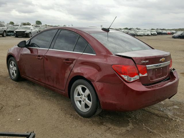 1G1PE5SB5G7212074 - 2016 CHEVROLET CRUZE LIMI MAROON photo 3