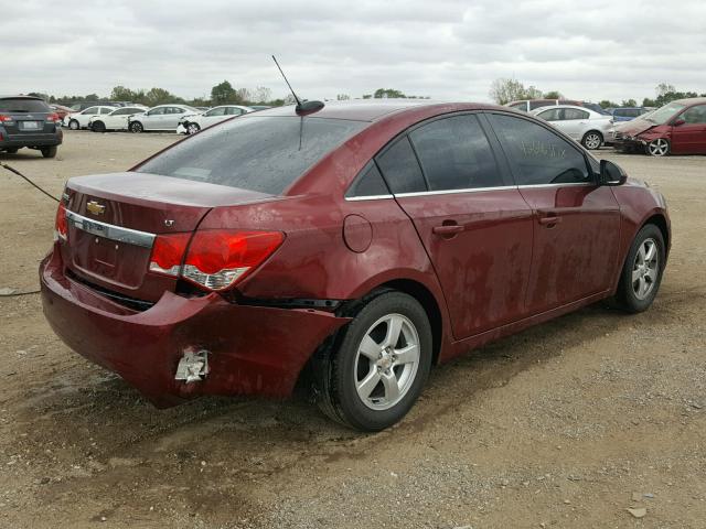 1G1PE5SB5G7212074 - 2016 CHEVROLET CRUZE LIMI MAROON photo 4