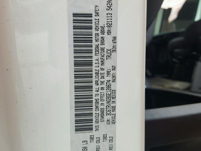 3C6TRVAG9GE120674 - 2016 RAM PROMASTER 白色 照片 10