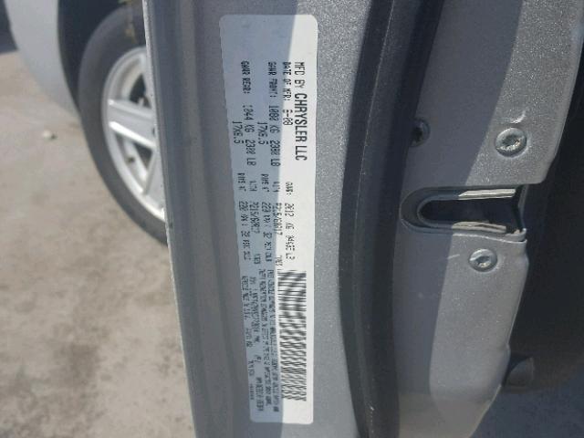 1J8FT470X8D773604 - 2008 JEEP COMPASS SP 银色 照片 10