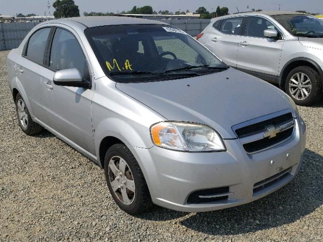 KL1TD56E79B380464 - 2009 CHEVROLET AVEO LS SILVER photo 1