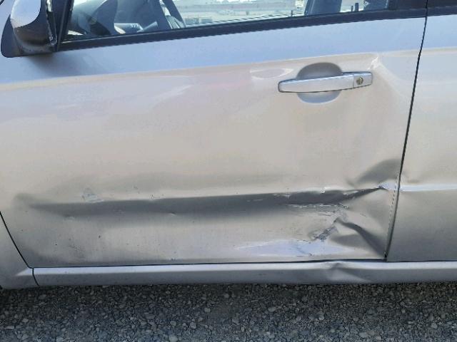 KL1TD56E79B380464 - 2009 CHEVROLET AVEO LS SILVER photo 9