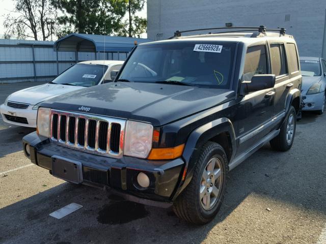 1J8HH48K17C650188 - 2007 JEEP COMMANDER BLACK photo 2