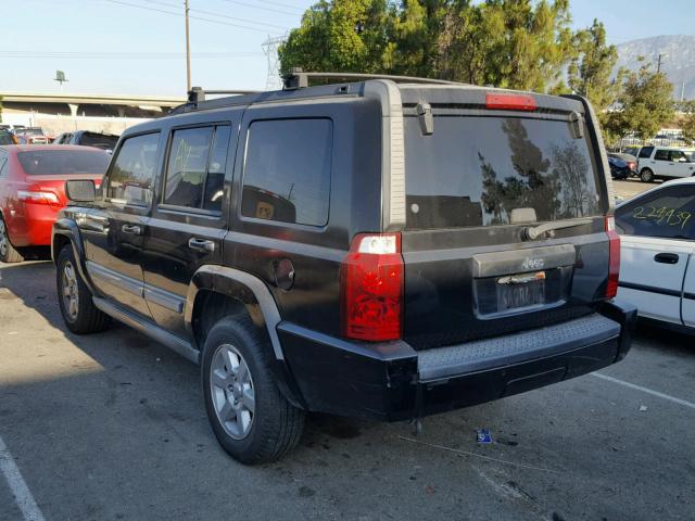 1J8HH48K17C650188 - 2007 JEEP COMMANDER BLACK photo 3