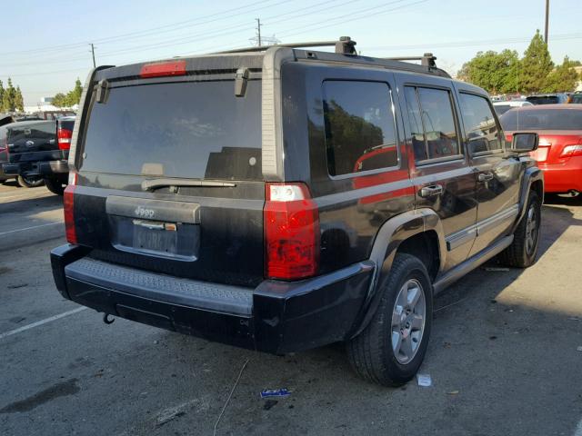1J8HH48K17C650188 - 2007 JEEP COMMANDER BLACK photo 4
