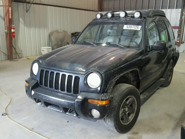 1J8GK38KX3W600597 - 2003 JEEP LIBERTY RE BLACK photo 2