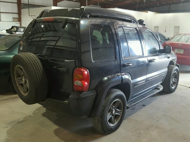1J8GK38KX3W600597 - 2003 JEEP LIBERTY RE BLACK photo 4