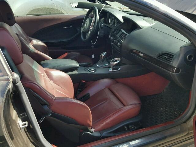 WBAEB53588CX63573 - 2008 BMW 650 I BLACK photo 5