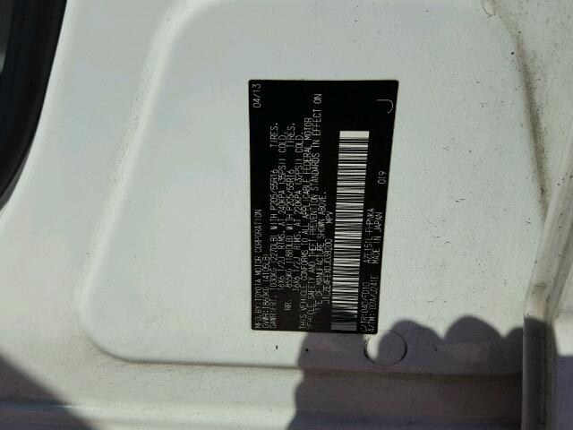 JTLZE4FEXDJ038200 - 2013 TOYOTA SCION XB 白色 照片 10