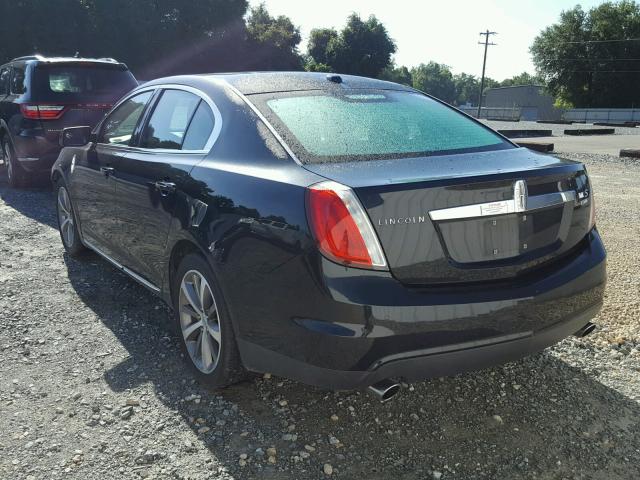 1LNHM94R19G622644 - 2009 LINCOLN MKS BLACK photo 3