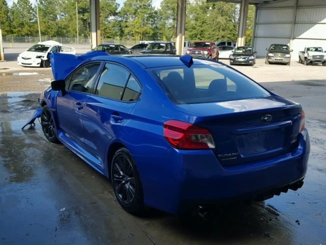 JF1VA1A62F9806993 - 2015 SUBARU WRX BLUE photo 3