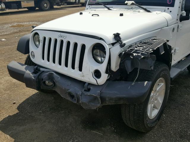 1C4AJWAGXEL173319 - 2014 JEEP WRANGLER S WHITE photo 9