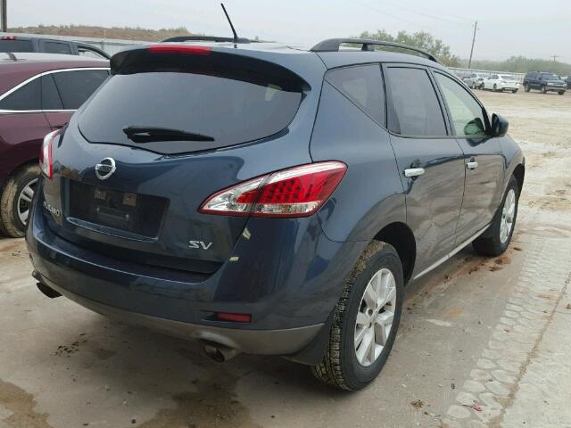 JN8AZ1MU6DW200286 - 2013 NISSAN MURANO S GRAY photo 4