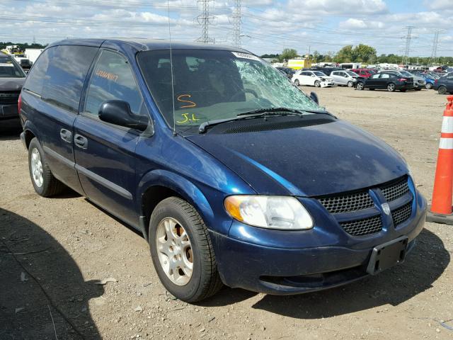 1D4GP25383B179019 - 2003 DODGE CARAVAN BLUE photo 1