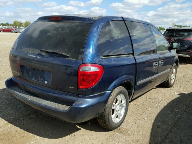 1D4GP25383B179019 - 2003 DODGE CARAVAN BLUE photo 4