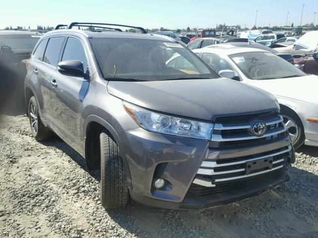 5TDJZRFH8HS408606 - 2017 TOYOTA HIGHLANDER GRAY photo 1