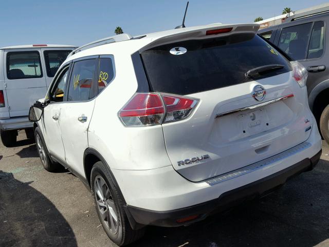 5N1AT2MT6EC776100 - 2014 NISSAN ROGUE S WHITE photo 3