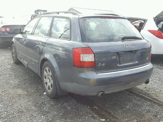 WAUVC68E32A224793 - 2002 AUDI A4 1.8T AV GRAY photo 3