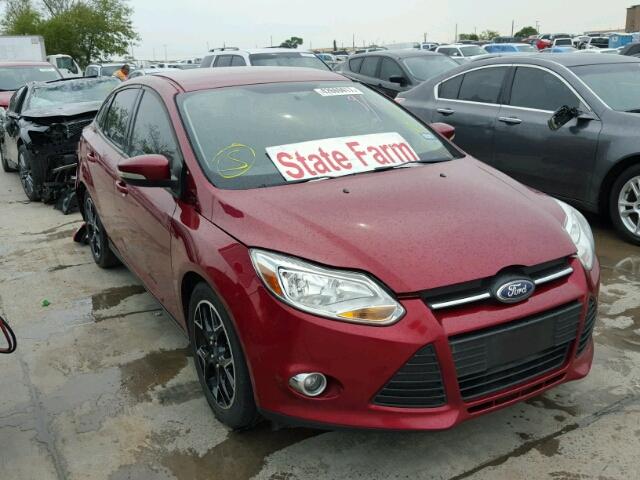 1FADP3F28DL381372 - 2013 FORD FOCUS RED photo 1