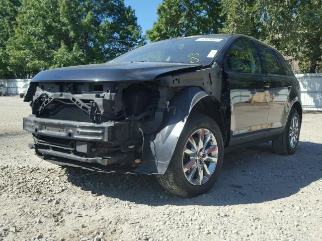 2FMDK4KC3BBA02123 - 2011 FORD EDGE BLACK photo 2