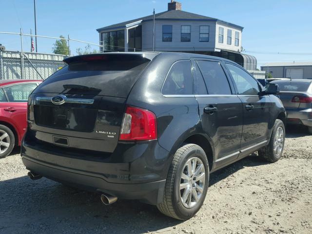 2FMDK4KC3BBA02123 - 2011 FORD EDGE BLACK photo 4