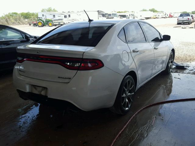 1C3CDFBB7FD166119 - 2015 DODGE DART SXT WHITE photo 4