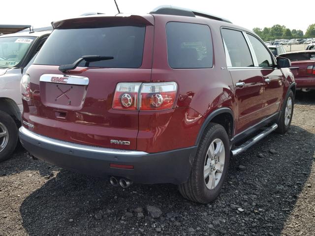 1GKEV33778J209697 - 2008 GMC ACADIA SLT წითელი ფოტო 4
