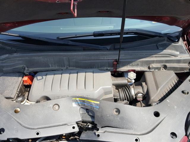 1GKEV33778J209697 - 2008 GMC ACADIA SLT წითელი ფოტო 7