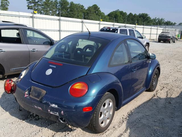 3VWCB21C22M432551 - 2002 VOLKSWAGEN NEW BEETLE 蓝色 照片 4