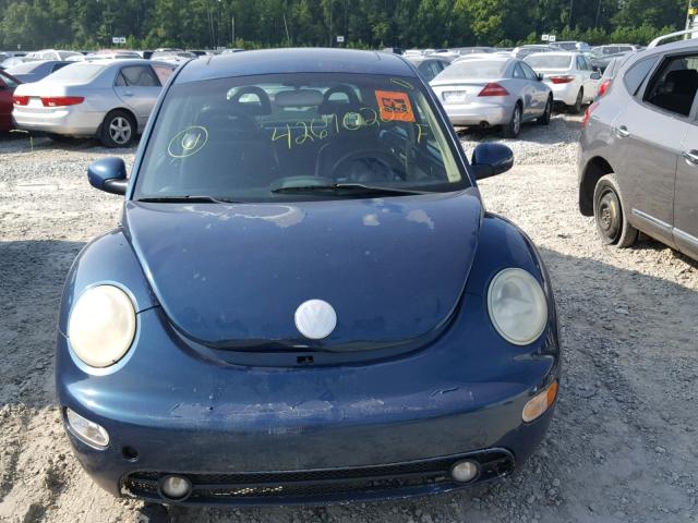 3VWCB21C22M432551 - 2002 VOLKSWAGEN NEW BEETLE 蓝色 照片 9