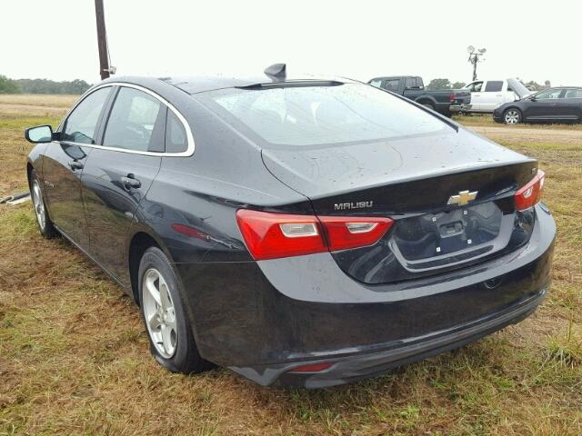 1G1ZB5ST3GF301559 - 2016 CHEVROLET MALIBU LS შავი ფოტო 3