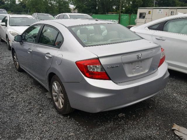 2HGFB2F92CH324204 - 2012 HONDA CIVIC EXL 银色 照片 3