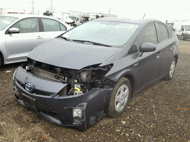 JTDKN3DU8B0299541 - 2011 TOYOTA PRIUS CHARCOAL photo 2