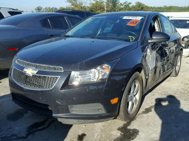 1G1PC5SB0E7465225 - 2014 CHEVROLET CRUZE BLACK photo 2