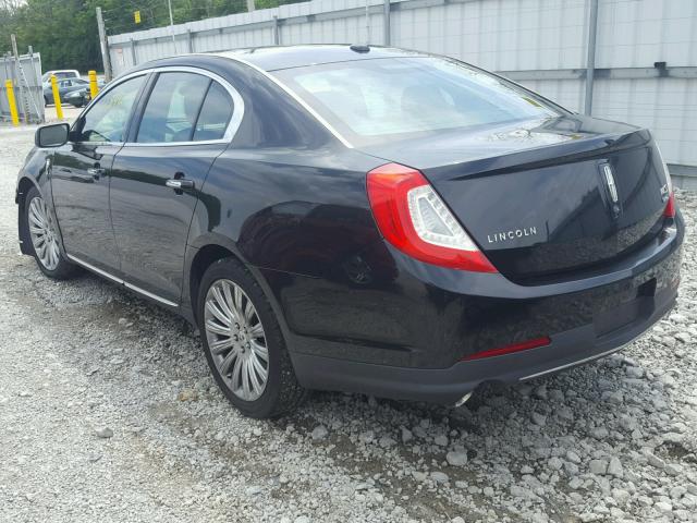 1LNHL9EK5DG601065 - 2013 LINCOLN MKS BLACK photo 3