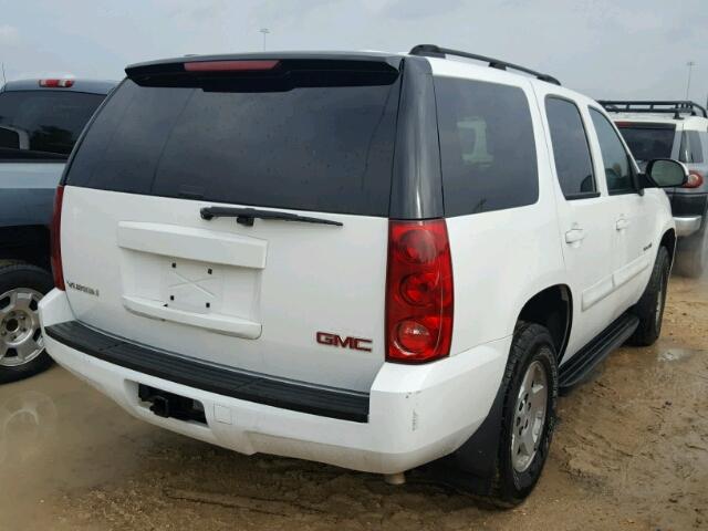 1GKFC13C67R265934 - 2007 GMC YUKON WHITE photo 4