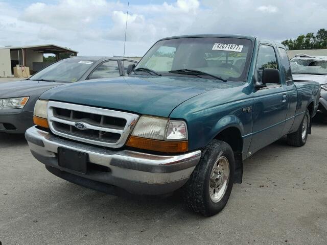 1FTYR14C1WTA63599 - 1998 FORD RANGER SUP GREEN photo 2