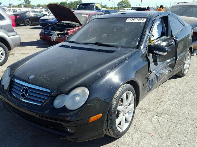 WDBRN64J63A459545 - 2003 MERCEDES-BENZ C 320 SPOR BLACK photo 2