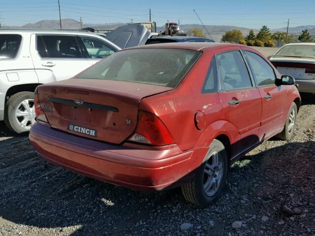 1FAHP34Z54W178567 - 2004 FORD FOCUS RED photo 4