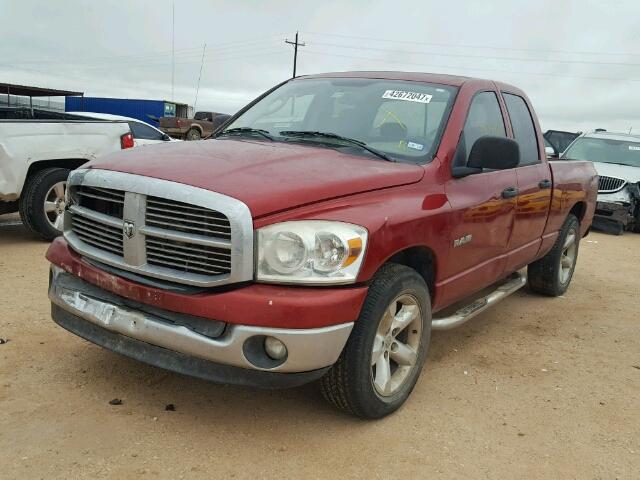 1D7HA18N18J152550 - 2008 DODGE RAM 1500 S MAROON photo 2