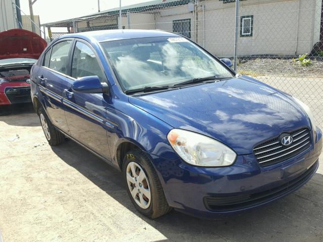 KMHCN46C98U279486 - 2008 HYUNDAI ACCENT BLUE photo 1