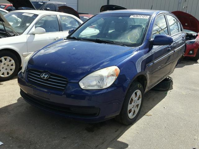 KMHCN46C98U279486 - 2008 HYUNDAI ACCENT BLUE photo 2