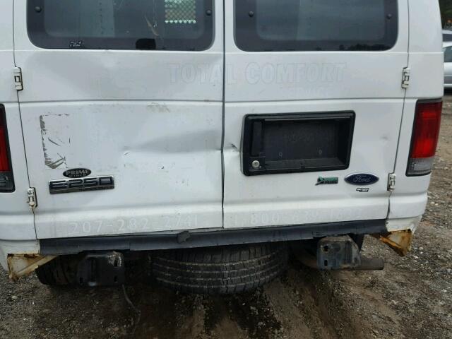 1FTNE24W29DA33265 - 2009 FORD ECONOLINE WHITE photo 9