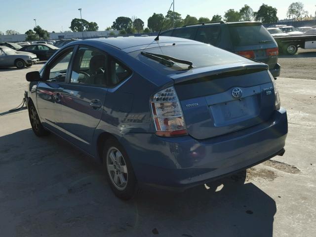 JTDKB20U567545032 - 2006 TOYOTA PRIUS BLUE photo 3